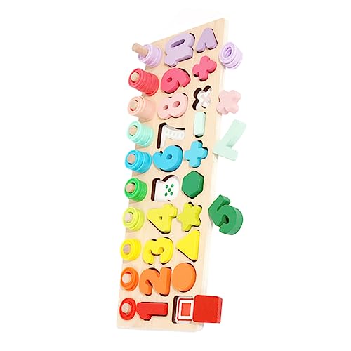 SOPOTUTU 1Satz Montessori Holzspielzeug Puzzle Und Formen Lernspielzeug Für Frühe Bildung Fördert Logisches Und Hand Augen Koordination Für Ab Jahren von SOPOTUTU