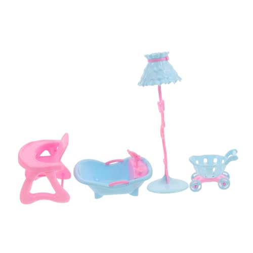SOPOTUTU 1Satz Puppenhaus Zubehör Set Teiliges Rollenspiel Set mit Babybadewanne Einkaufswagen Hochstuhl und Tischlampe für Kreative und Fantasievolles SOPOTUTU 1Satz Puppenhaus Zubehör Set Teiliges Rollenspiel Set mit Babybadewanne Einkaufswagen Hochstuhl und Tischlampe für Kreative und Fantasievolles von SOPOTUTU