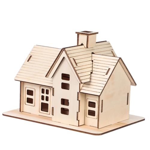 SOPOTUTU 1Satz Puzzle DIY Montagehaus Modell für Kreatives für Weihnachten und Geburtstagsfeiern Langlebig für Schreibtisch von SOPOTUTU