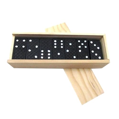SOPOTUTU 1Satz Teiliges Set aus Schwarzen Holz Domino Klassisches Stacking für Erwachsene für Familienabende und Kreative Spielmomente SOPOTUTU 1Satz Teiliges Set aus Schwarzen Holz Domino Klassisches Stacking für Erwachsene für Familienabende und Kreative Spielmomente von SOPOTUTU