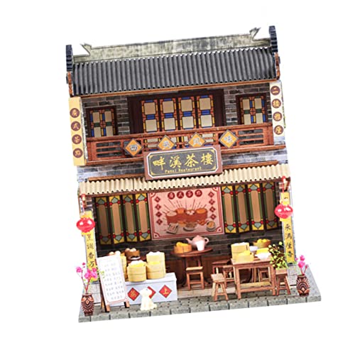 SOPOTUTU 1Stück DIY Hausmodell Chinesischen Stil Exquisites Modellspielzeug Zum Zusammenbauen Für Freunde Und Familie Für Langlebigen von SOPOTUTU