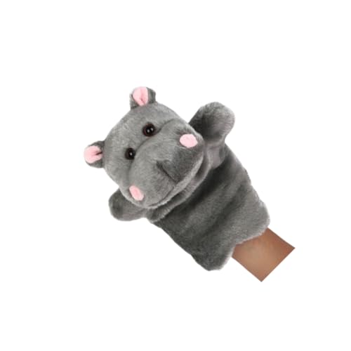 SOPOTUTU 1Stück Handpuppe Aus Plüsch Für Interaktives Geschichtenerzählen Für Eltern Junge Mädchen Spiele Fördert Fantasie Und Kommunikation Für Dunkelgrau von SOPOTUTU
