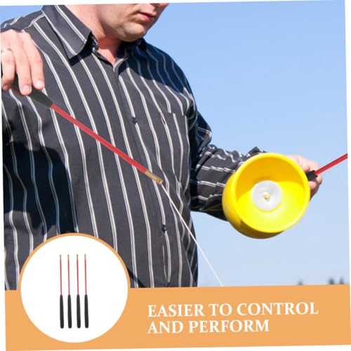 SOPOTUTU 2 Paare Diabolo Sticks mit Rutschfestem Griff Solidem Fiberglasstab und Kupferkopf Praktisches Schnurloch Design für Jonglier Performance Einsatz Langlebiges Chinesisches Yoyo SOPOTUTU 2 Paare Diabolo Sticks mit Rutschfestem Griff Solidem Fiberglasstab und Kupferkopf Praktisches Schnurloch Design für Jonglier Performance Einsatz Langlebiges Chinesisches Yoyo von SOPOTUTU