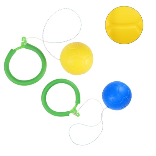 SOPOTUTU 2 STÜCK Teiliges Hüpfball Sprungring für Springfreudiges Outdoor Jungen und Mädchen Fördert Fitness und Bewegungsfreude Drinnen und Draußen Zufällige Farbe Zufällige Farbe von SOPOTUTU