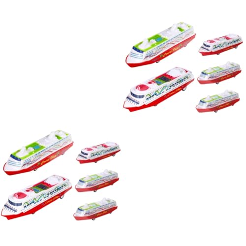 SOPOTUTU 2 Sätze Cruise Ship Teiliges Rückziehboot Modell Für Imitation Schiffsmodell Aus Hochwertigem Abs Fördert Kreativität Und Hand Augen Koordination Für Kleine 5 Stücke * 2 von SOPOTUTU