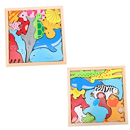 SOPOTUTU 2 Sätze Holzpuzzle Tier für Pädagogisches Montessori Motorik und Kreativität Teiliges für Kleinkinder und Vorschulkinder SOPOTUTU 2 Sätze Holzpuzzle Tier für Pädagogisches Montessori Motorik und Kreativität Teiliges für Kleinkinder und Vorschulkinder von SOPOTUTU