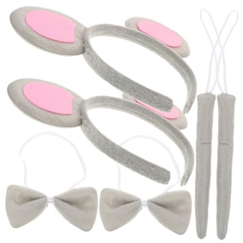 SOPOTUTU 2 Sätze Mäuse Ohren Stirnband mit Schleife und Realistische Tierkostüm Accessoires für Erwachsene Bequemes Halloween Dress Up Party Zubehör SOPOTUTU 2 Sätze Mäuse Ohren Stirnband mit Schleife und Realistische Tierkostüm Accessoires für Erwachsene Bequemes Halloween Dress Up Party Zubehör von SOPOTUTU