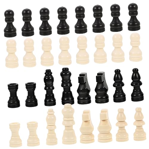 SOPOTUTU 2 Sätze Mini Schachfiguren Holz Schach Ersatzset Farben Kompakt Leicht Tragbar Für Erwachsene SOPOTUTU 2 Sätze Mini Schachfiguren Holz Schach Ersatzset Farben Kompakt Leicht Tragbar Für Erwachsene von SOPOTUTU