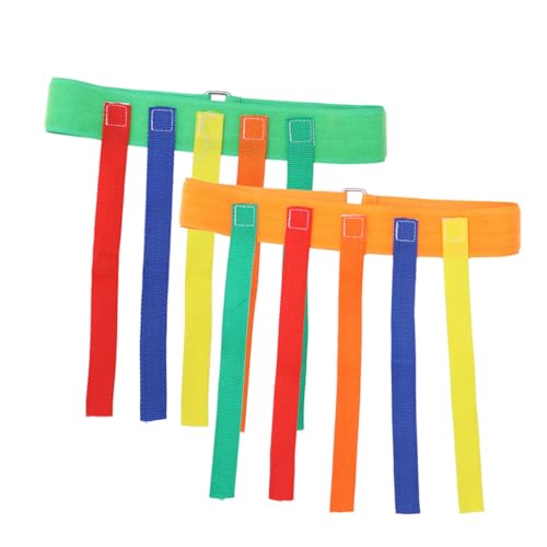 SOPOTUTU 2 Sätze Outdoor Spiel Gürtel aus Strapazierfähigem Reißfest Fördert Teamwork und Bewegung für Kindergarten und Eltern Junge Mädchen Aktivitäten Zufällige Farbe Zufällige Farbe von SOPOTUTU