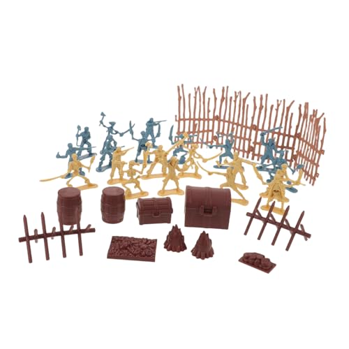 SOPOTUTU 2 Sätze Piratensoldaten Spielset aus Robustem Kunststoff mit Vielseitigem Zubehör Kreative Abenteuer-spielzeugfiguren für Jungen für Geburtstags von SOPOTUTU