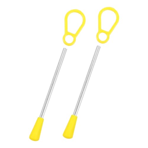 SOPOTUTU 2 Stück Dreieckshammer Instrumentenstock Percussion -Teil Hammerstöcke Stöcke für Musikinstrumente Teil eines Schlaginstruments Musikalischer Schlaghammer Eisen Yellow von SOPOTUTU