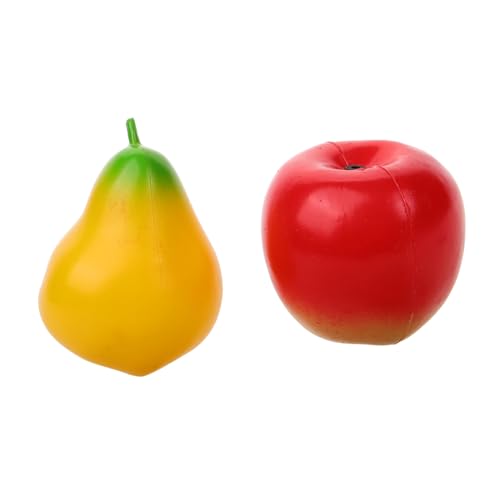 SOPOTUTU 2 Stück Frucht Shaker Maracas Musikinstrument Kunststoff Früherziehung für Mädchen und Jungen zur Musikalischen von SOPOTUTU