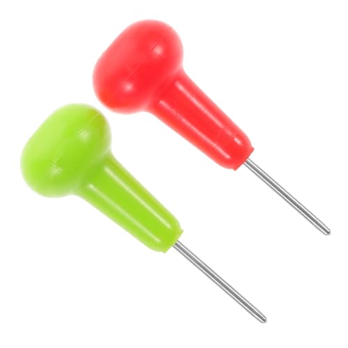 SOPOTUTU 2 Stück Gadgets für Blinde Schreibbrett Stift Braille Schreibwerkzeug Braille Schreibstift Blindenschrift Schreibstift rot Stift Blindenschrift Braille-Spiele Eisen von SOPOTUTU