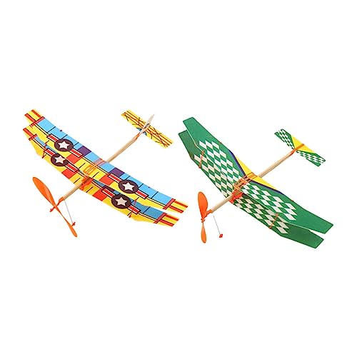 SOPOTUTU 2 Stück Gummiband Flugzeug Schaumstoff Gleiter mit Einzigartigem Muster für Jungen und Mädchen für Outdoor Aktivitäten und Kreative Spiele SOPOTUTU 2 Stück Gummiband Flugzeug Schaumstoff Gleiter mit Einzigartigem Muster für Jungen und Mädchen für Outdoor Aktivitäten und Kreative Spiele von SOPOTUTU