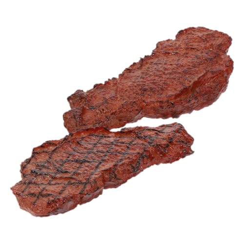 SOPOTUTU 2 Stück Künstliche Steak Dekoration Teiliges Realistische Plastik Steak Modelle für Home Office Deko und Fotografie Requisiten Langlebig Lebensmittelecht Wirkend für Rollenspiele SOPOTUTU 2 Stück Künstliche Steak Dekoration Teiliges Realistische Plastik Steak Modelle für Home Office Deko und Fotografie Requisiten Langlebig Lebensmittelecht Wirkend für Rollenspiele von SOPOTUTU