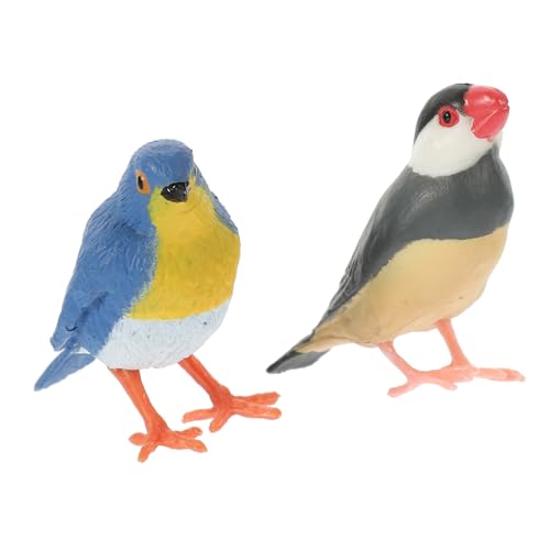 SOPOTUTU 2 Stück Künstliche Vogeldekoration Gefälschter Vogel Gartenteich Gartendekoration Kleine Vogeldekorationen Modelle Ornamente Für Schreibtisch Vogelmodell von SOPOTUTU