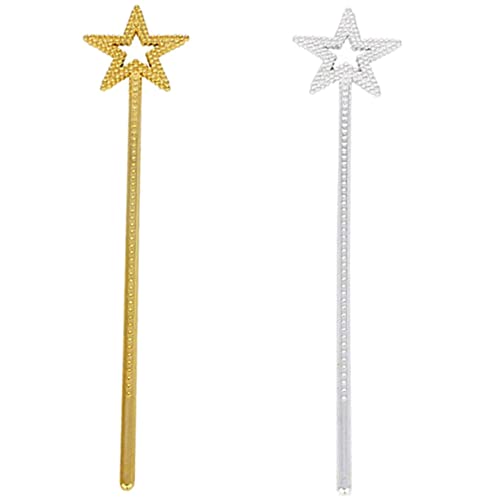 SOPOTUTU 2 Stück Leichte Feenstäbe mit Stern Glitzernde Cosplay Requisiten für Junge Mädchen Sichere Zauberstäbe Gold und Silber für Geburtstage und Rollenspiele SOPOTUTU 2 Stück Leichte Feenstäbe mit Stern Glitzernde Cosplay Requisiten für Junge Mädchen Sichere Zauberstäbe Gold und Silber für Geburtstage und Rollenspiele von SOPOTUTU