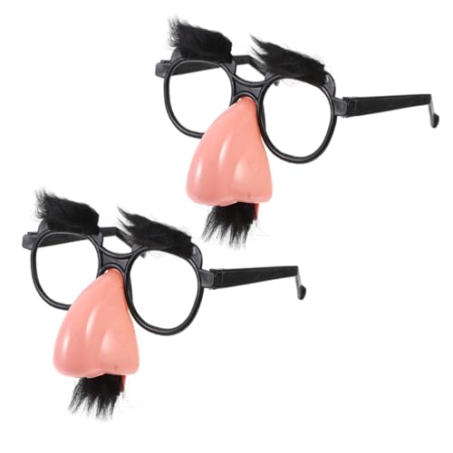 SOPOTUTU 2 Stück Lustige Brillen Für Erwachsene Hip Hop Foto Sonnenbrillen Requisiten Halloween Kinderbrillen Halloween Brillen Für Erwachsene Kunststoff Schwarz von SOPOTUTU