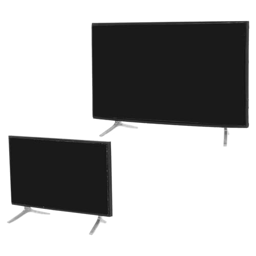 SOPOTUTU 2 Stück Mini Fernseher Puppenhaus Fernsehständer Puppenhaus Küchenmöbel Mini Hausmöbel Miniatur Für Puppenhaus Puppenhaus Fernseher Puppenhaus Gadgets Fernseher von SOPOTUTU