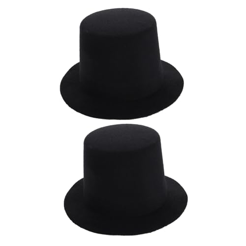 SOPOTUTU 2 Stück Mini Puppenhüte Schwarz DIY Handarbeits hutrohlinge für Puppenkostüme Bastelbedarf Puppenzubehör SOPOTUTU 2 Stück Mini Puppenhüte Schwarz DIY Handarbeits hutrohlinge für Puppenkostüme Bastelbedarf Puppenzubehör von SOPOTUTU