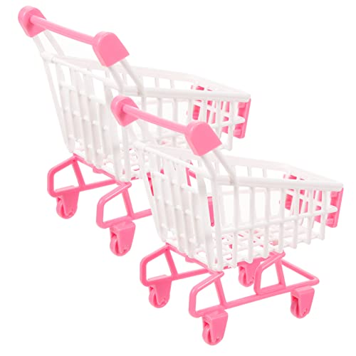 SOPOTUTU 2 Stück Mini -supermarktmodell Einkaufswagen Einkaufswagen-Kind Puppenhaus-einkaufswagen Mini-einkaufswagen Kinderwagen Supermarktspielzeug Rosig Plastik SOPOTUTU 2 Stück Mini -supermarktmodell Einkaufswagen Einkaufswagen-Kind Puppenhaus-einkaufswagen Mini-einkaufswagen Kinderwagen Supermarktspielzeug Rosig Plastik von SOPOTUTU