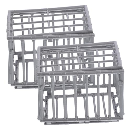 SOPOTUTU 2 Stück Miniatur Käfig Modell aus Kunststoff Multifunktional als Actionfigur Käfig und Aufbewahrungsbox für DIY Miniatur Haus Dekoration und Zubehör SOPOTUTU 2 Stück Miniatur Käfig Modell aus Kunststoff Multifunktional als Actionfigur Käfig und Aufbewahrungsbox für DIY Miniatur Haus Dekoration und Zubehör von SOPOTUTU