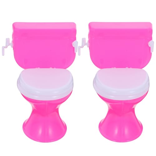 SOPOTUTU 2 Stück Miniaturtoilette für Puppenhaus Farbenfroh Badezimmermöbel für Rollenspiele und Kreative Fantasie Hochwertiges Kunststoffmaterial Leicht und Tragbar SOPOTUTU 2 Stück Miniaturtoilette für Puppenhaus Farbenfroh Badezimmermöbel für Rollenspiele und Kreative Fantasie Hochwertiges Kunststoffmaterial Leicht und Tragbar von SOPOTUTU