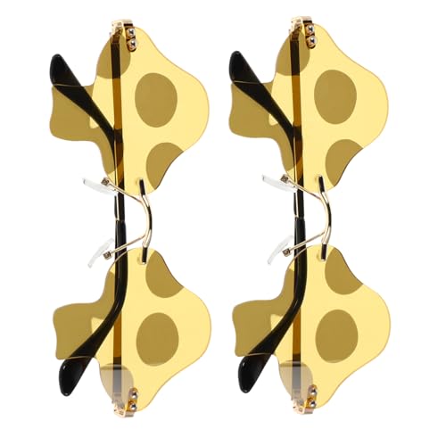 SOPOTUTU 2 Stück Pilzförmige Sonnenbrillen Retro Unregelmäßige Rahmen Uv Schutz Lustige Cartoon Sonnenbrille Unisex Party Festival Sommer Accessoire SOPOTUTU 2 Stück Pilzförmige Sonnenbrillen Retro Unregelmäßige Rahmen Uv Schutz Lustige Cartoon Sonnenbrille Unisex Party Festival Sommer Accessoire von SOPOTUTU