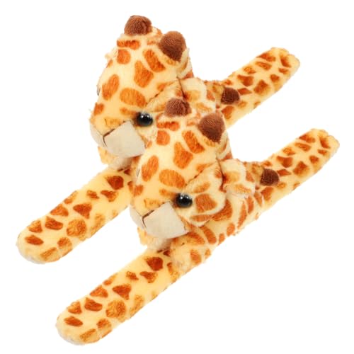 SOPOTUTU 2 Stück Plüsch Slap Armband Giraffe Kuscheltier Snap Wristband Party Favor SOPOTUTU 2 Stück Plüsch Slap Armband Giraffe Kuscheltier Snap Wristband Party Favor von SOPOTUTU