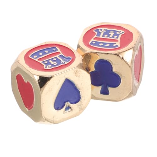 SOPOTUTU 2 Stück Pokerwürfel Lebensmittelwürfel Kunstwürfel Spielwürfel Ausgefallene Würfel Lebensmittelentscheidungswürfel Solide Würfel Multifunktionale Würfel Würfeltricks von SOPOTUTU