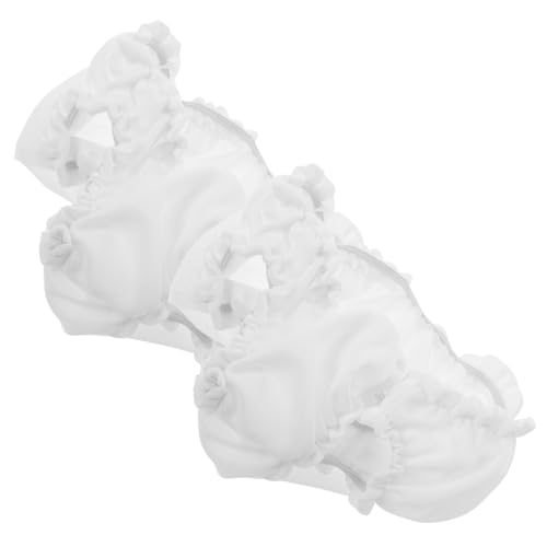 SOPOTUTU 2 Stück Puppe Höschen puppenwindeln kinderspielzeug puppenzubehör Puppengröße Puppenpflege wiedergeboren -Reborn-Zubehör Zubehör für Babypuppen Kleine Puppenkleidung Stoff Weiß von SOPOTUTU