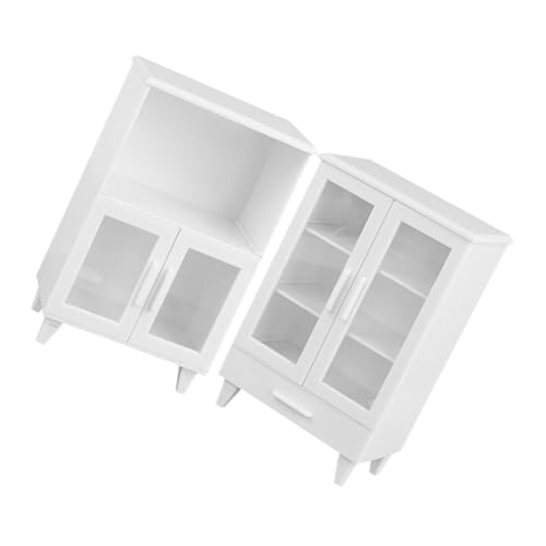SOPOTUTU 2 Stück Puppenhaus-schrankmodell Miniaturpuppenhausmöbel Mini-bücherregal Für Mini-bücher Mini Möbel Mini Locker Miniaturspeicher Küchenschränke Für Puppenstuben Weiß Plastik SOPOTUTU 2 Stück Puppenhaus-schrankmodell Miniaturpuppenhausmöbel Mini-bücherregal Für Mini-bücher Mini Möbel Mini Locker Miniaturspeicher Küchenschränke Für Puppenstuben Weiß Plastik von SOPOTUTU