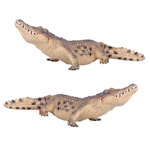 SOPOTUTU 2 Stück Realistisches Krokodilmodell Kunststoffspielzeug mit Beweglichem Pädagogische Simulation Lebensechte Amphibienfigur Dekoratives Tierornament für Kinderzimmer und SOPOTUTU 2 Stück Realistisches Krokodilmodell Kunststoffspielzeug mit Beweglichem Pädagogische Simulation Lebensechte Amphibienfigur Dekoratives Tierornament für Kinderzimmer und von SOPOTUTU