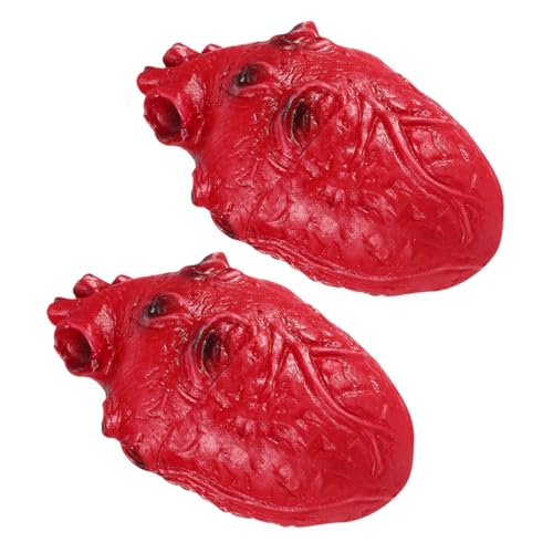 SOPOTUTU 2 Stück Realistisches Teiliges Herz Deko Halloween Blutiges Organ Vinyl Modell Gruselige Partydekoration für Haunted House und Halloween Veranstaltung Drinnen und Draußen SOPOTUTU 2 Stück Realistisches Teiliges Herz Deko Halloween Blutiges Organ Vinyl Modell Gruselige Partydekoration für Haunted House und Halloween Veranstaltung Drinnen und Draußen von SOPOTUTU