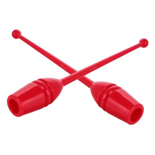 SOPOTUTU 2 Stück Rhythmische Gymnastik Sticks Kunststoff Gymnastikstäbe mit Rutschfestem Griff für Erwachsene Training und Wettkampf Geeignet von SOPOTUTU