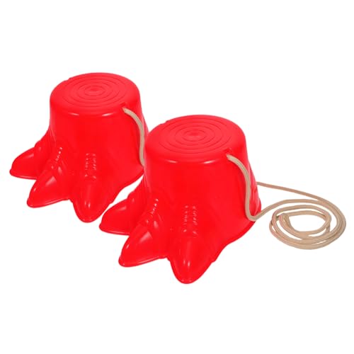 SOPOTUTU 2 Stück Stelzenschuhe Kunststoff Stelzen für Outdoor Balance Übung rutschfest Roter Drachengreif Stil Geeignet für Garten und Spielplatz Training SOPOTUTU 2 Stück Stelzenschuhe Kunststoff Stelzen für Outdoor Balance Übung rutschfest Roter Drachengreif Stil Geeignet für Garten und Spielplatz Training von SOPOTUTU