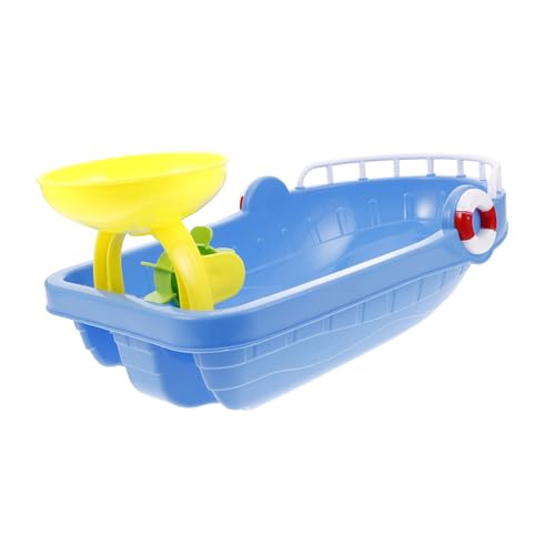 SOPOTUTU 2 Stück Strandboot-Set badespielzeug Boot Badewannenspielzeug für Kleinkinder strandspielzeug Set Reisespielzeug Spielzeugjacht Badewanne Badeboote Plastik von SOPOTUTU