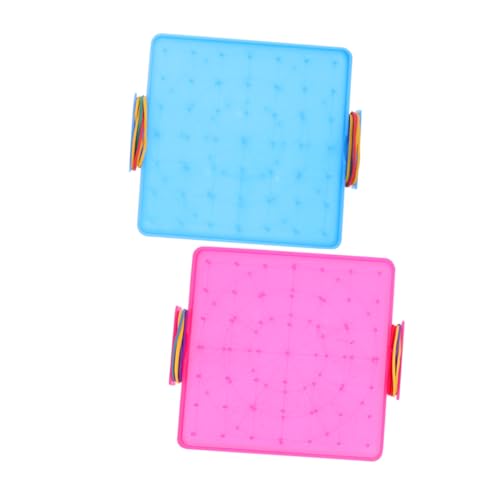 SOPOTUTU 2 Stück Studenten-pinnwand Klein Sensorisch Doppelt Geoboards Für Geobretter Für Steckbrett Für Geometriemanipulationen Geotafeln Mathematisch Bunt Plastik SOPOTUTU 2 Stück Studenten-pinnwand Klein Sensorisch Doppelt Geoboards Für Geobretter Für Steckbrett Für Geometriemanipulationen Geotafeln Mathematisch Bunt Plastik von SOPOTUTU