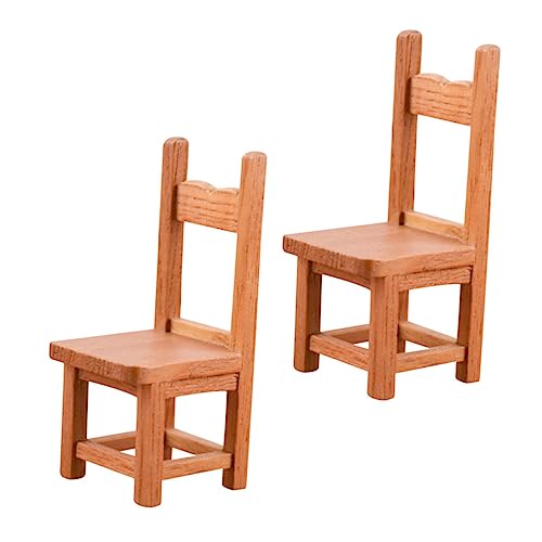 SOPOTUTU 2 Stück Stuhl Klein Miniatur Puppenstubenmöbel Stühle Hölzern Brown SOPOTUTU 2 Stück Stuhl Klein Miniatur Puppenstubenmöbel Stühle Hölzern Brown von SOPOTUTU