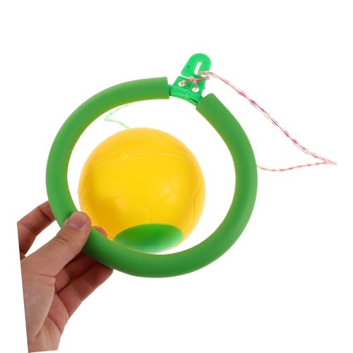 SOPOTUTU 2 Stück Teiliges Ankle Skip Ball für Erwachsene Single Foot Jump Ball mit Stabilem Fußring Fördert Balance Koordination und Fitness für Indoor und Outdoor von SOPOTUTU
