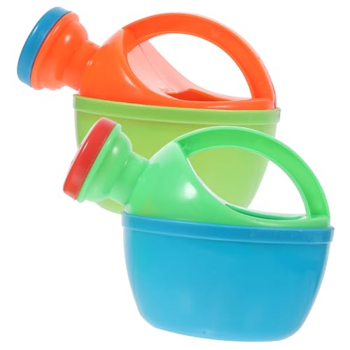 SOPOTUTU 2 Stück Teiliges Badespielzeug Gießkanne für Bunte Kunststoff Wasserspielzeuge zum Baden und Gießen Robustes Praktisches Wasserbad für Mädchen und Jungen von SOPOTUTU