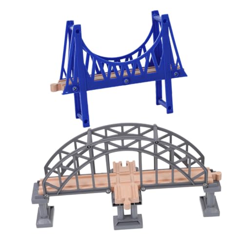 SOPOTUTU 2 Stück Teiliges Eisenbahnbrücken Modellset DIY Zubehör für Holzeisenbahn Realistische Graue Kreuzbrücke und Blaue Meeresbrücke Kreatives für Szenengestaltung und Geistigen SOPOTUTU 2 Stück Teiliges Eisenbahnbrücken Modellset DIY Zubehör für Holzeisenbahn Realistische Graue Kreuzbrücke und Blaue Meeresbrücke Kreatives für Szenengestaltung und Geistigen von SOPOTUTU