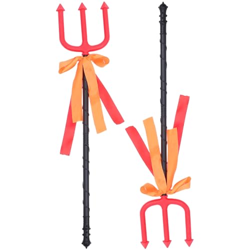 SOPOTUTU 2 Stück Teiliges Halloween Dreizack Realistischer Teufel Dreizack Requisite Leichtes Cosplay Zubehör für Erwachsene für und Kostümpartys SOPOTUTU 2 Stück Teiliges Halloween Dreizack Realistischer Teufel Dreizack Requisite Leichtes Cosplay Zubehör für Erwachsene für und Kostümpartys von SOPOTUTU