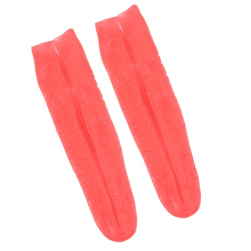 SOPOTUTU 2 Stück Teiliges Halloween Kostüm Requisite Rote Lange Cosplay Deko Elastisch Realistisch Langlebig für Gruselige Party Atmosphäre und Wiederverwendbar von SOPOTUTU