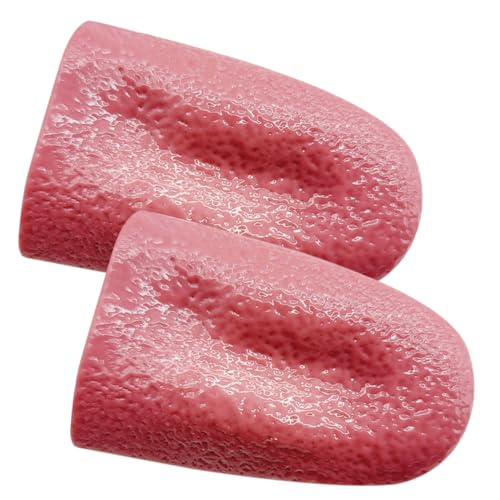 SOPOTUTU 2 Stück Teiliges Halloween Streich Silikon Zungenmodell Prank Requisiten für Party und Theater Realistische Flexible Fake Props mit Glatter Oberfläche und Kompaktem Design von SOPOTUTU