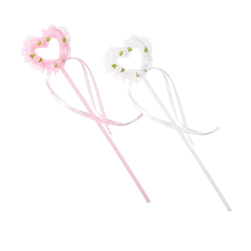 SOPOTUTU 2 Stück Teiliges Herz für Leichte Helle Party Feenstäbe in Weiß und Rosa Kreative Cosplay Requisiten für Festliche Feenauftritte und Stimmungsvolle Fotosessions SOPOTUTU 2 Stück Teiliges Herz für Leichte Helle Party Feenstäbe in Weiß und Rosa Kreative Cosplay Requisiten für Festliche Feenauftritte und Stimmungsvolle Fotosessions von SOPOTUTU