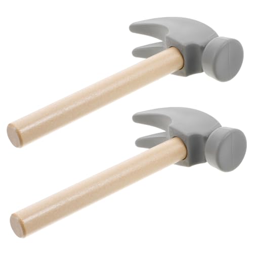 SOPOTUTU 2 Stück Teiliges Holzhammer für Kleines Robustes Mallet Vielseitiges Hammerspielzeug für Kleinkinder Einfache Tragbares Design Fördert Selbstständiges und Motorische Entwicklung von SOPOTUTU