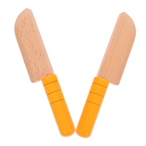 SOPOTUTU 2 Stück Teiliges Holzschnittspielzeug für Sicherer Küchenutensilien Spielzeugcutter für Kochsimulationen und Rollenspiele der Spielküche SOPOTUTU 2 Stück Teiliges Holzschnittspielzeug für Sicherer Küchenutensilien Spielzeugcutter für Kochsimulationen und Rollenspiele der Spielküche von SOPOTUTU