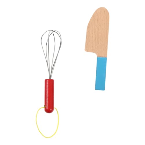 SOPOTUTU 2 Stück Teiliges Küchenspielzeug mit Blauem Messer und Schneebesen Lustiges und Kreatives Rollenspiel Küchenzubehör für Jungen und Mädchen Langlebiges Edukatives von SOPOTUTU
