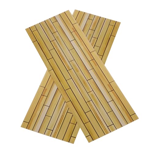 SOPOTUTU 2 Stück Teiliges Mini-holzboden Puppenhäuser Robuste Realistische Holzfußböden Einfache DIY-Installation Natürliche Optik für Miniaturküche und Badezimmerdekoration SOPOTUTU 2 Stück Teiliges Mini-holzboden Puppenhäuser Robuste Realistische Holzfußböden Einfache DIY-Installation Natürliche Optik für Miniaturküche und Badezimmerdekoration von SOPOTUTU